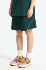 Men's Streetwear Color-Blocked Stripe Shorts