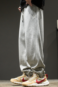 Men's Summer Solid Drawstring Heavy Jogger Pants