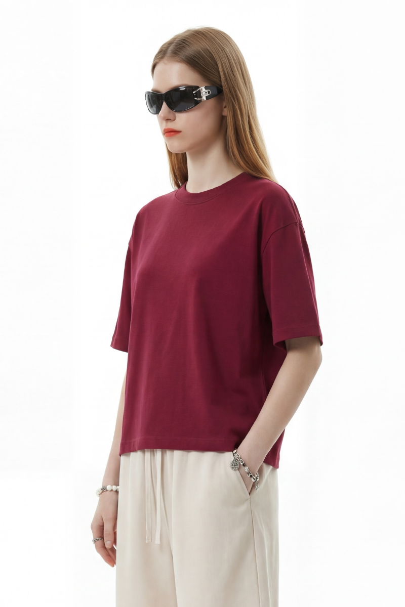Women's Summer 255g Crewneck Cooling Boxy Oversized Tee