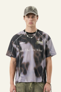 Men's Streetwear Mesh Breathable Printed T-shirt