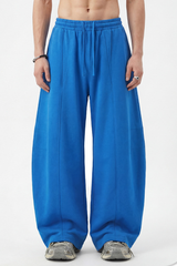 Men's Spring 390g Patchwork Pleated Curved Wide Pants