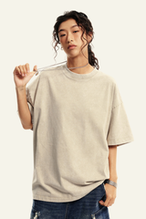 Women's Cotton Streetwear Vintage Washed T-shirt