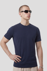 Men's Summer 210g Ribbed Set-in Cooling Quick Dry Slim Tee