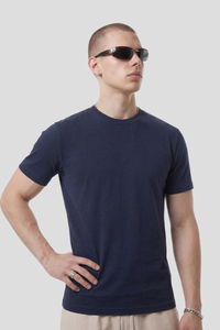 Men's Summer 210g Ribbed Set-in Cooling Quick Dry Slim Tee