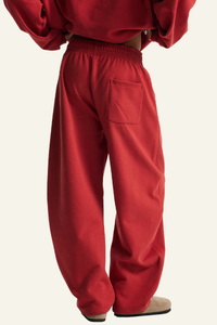 Unisex Fleece-lined Versatile Curved-blade Pants