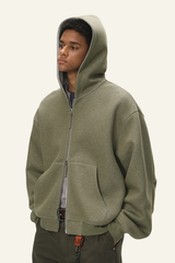 Men's Streetwear Double-Sided Zip Hooded Jacket
