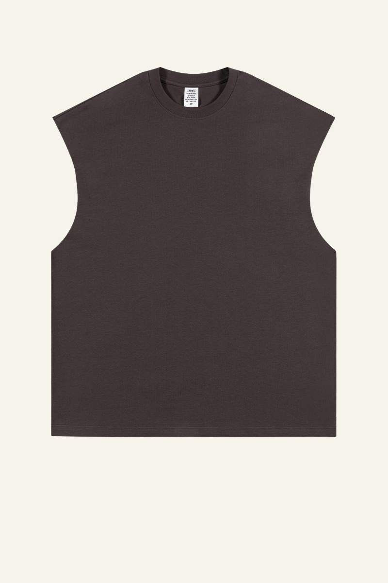 Men's Streetwear Heavyweight Cotton Sleeveless Top