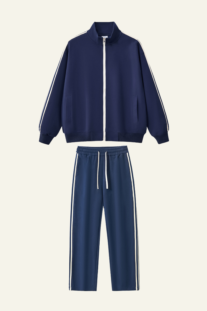 Women's Athletic Set : Jacket And  Side Stripe Pants