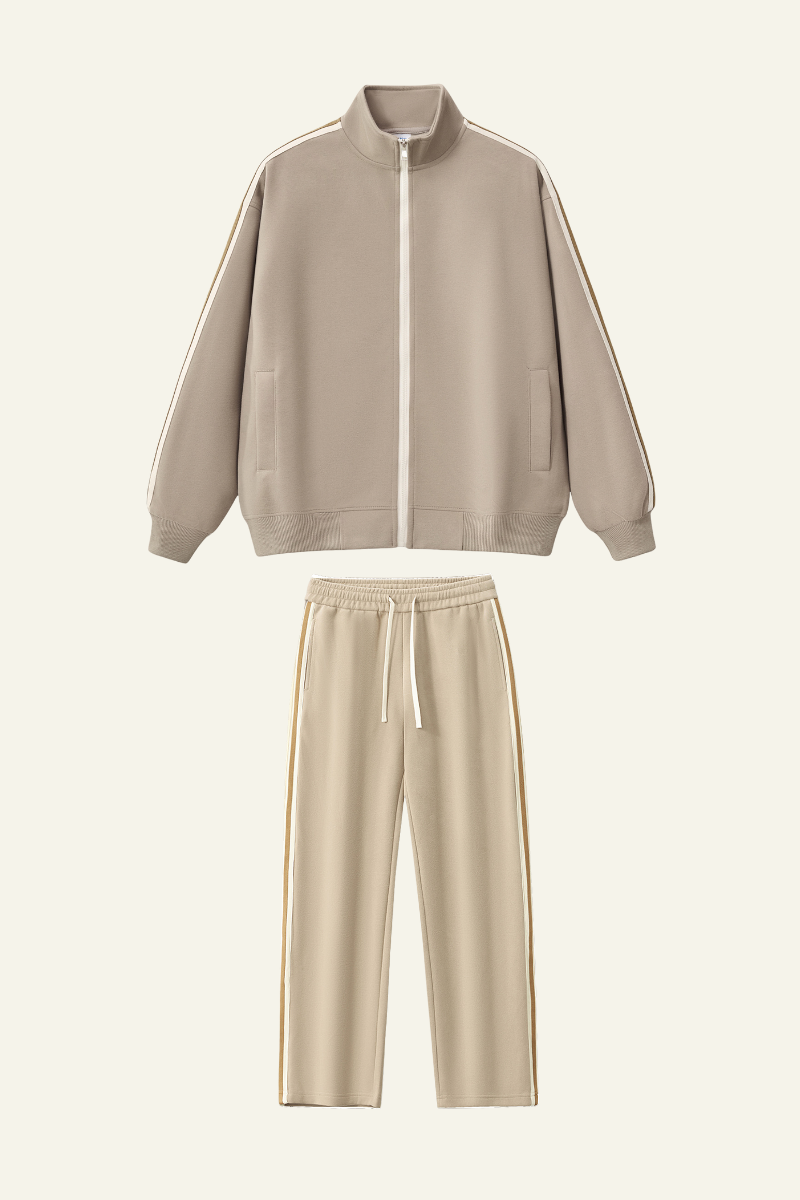 Women's Athletic Set : Jacket And  Side Stripe Pants