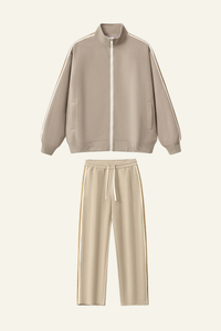 Women's Athletic Set : Jacket And  Side Stripe Pants