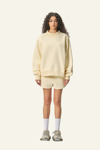 Women's Streetwear Set:Mock Neck Sweatshirt And Shorts