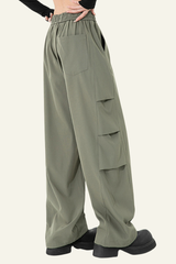 Men's High-Elasticity Draping Workwear Wide-Leg Pants