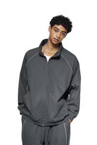 Men's Fall 365g Reflective Stripe Loose Zip Jacket