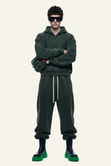 Men's Streetwear Set:Hooded Jacket & Casual Pants