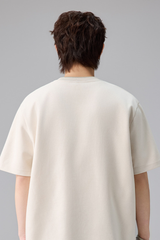 Men's Summer Loose Crewneck Drop Shoulder Side Webbing Tee