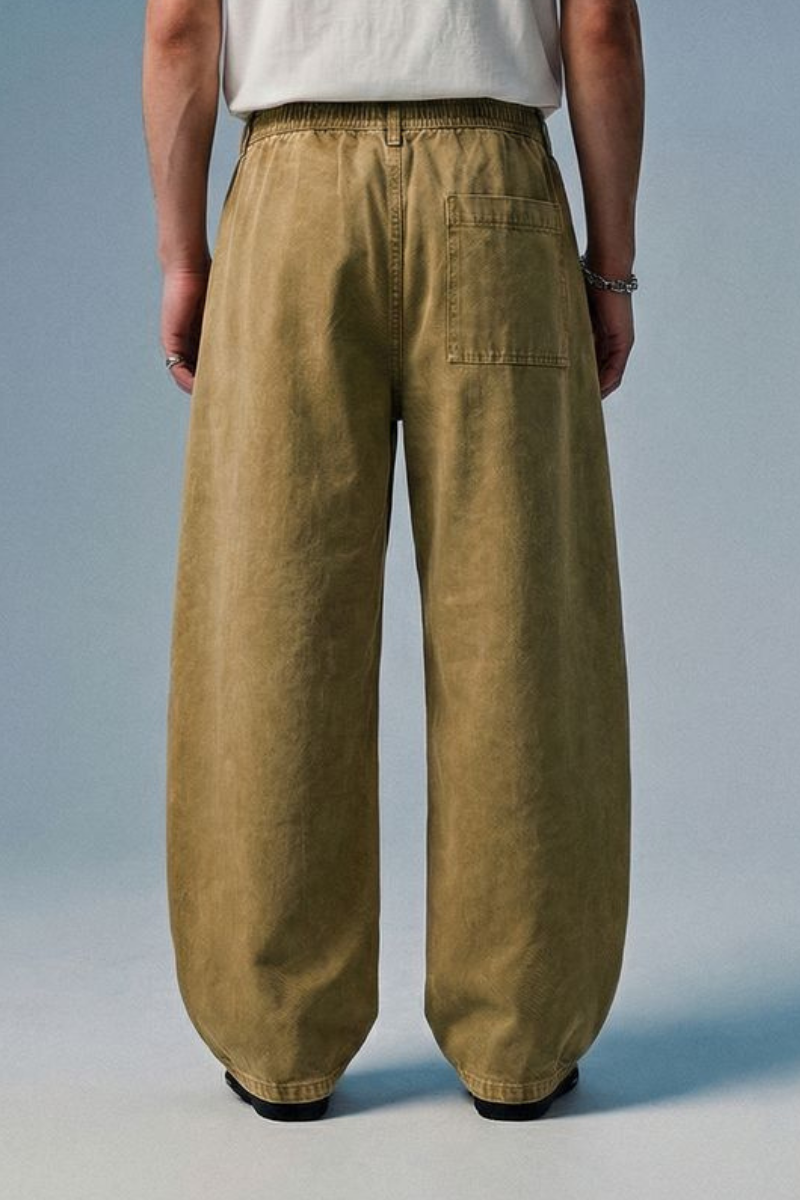 Men's Cooling Washed Breathable Relaxed Fit Cargo Pants