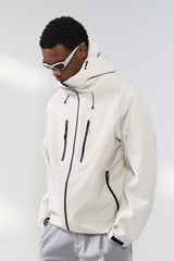 Men's Streetwear Color Block Outdoor Water-Resistant Jacket