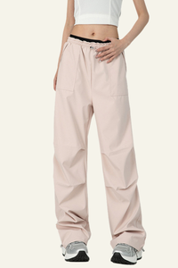 Women's Water-Resistant Lightweight Pleated  Cargo Pants