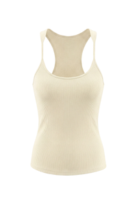 Women's Summer 265g Solid SKM Shaping LowNeck Spaghetti Tank