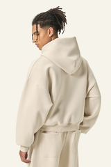 Men's Streetwear Cropped Drop-Shoulder Hoodie