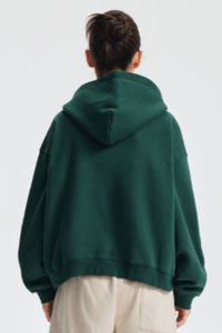 Women's Streetwear Two-Way Zipper Hooded Jacket