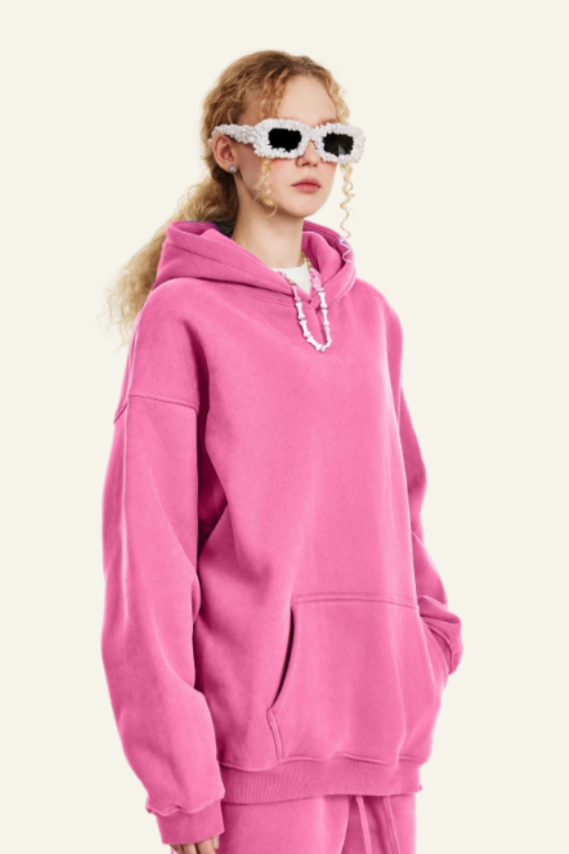 Women's  Solid Color Over Size Hoodie