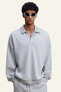 Men's Stand-Collar Pullover Hoodie