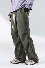 Men's Streetwear Side Pleated Quick-Dry Straight Leg Pants