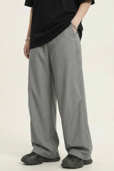 Men's 3D Curved Double Hem Back Pocket Wide Leg Cargo Pants