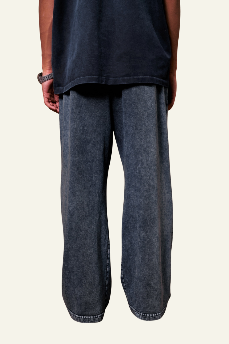 Men's Cotton Vintage Washed Straight Leg Pant