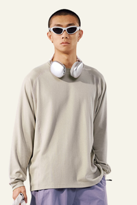 Men's Athletic Color Block Long-sleeve T-shirt.