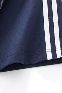 Men's Cotton Streetwear Color-blocked Patchwork T-shirt