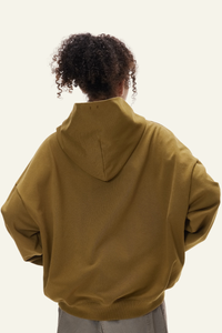 Women's Streetwear Short Loose-fitting Drop Shoulders Hoodie
