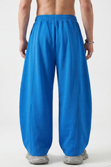 Men's Spring 390g Patchwork Pleated Curved Wide Pants