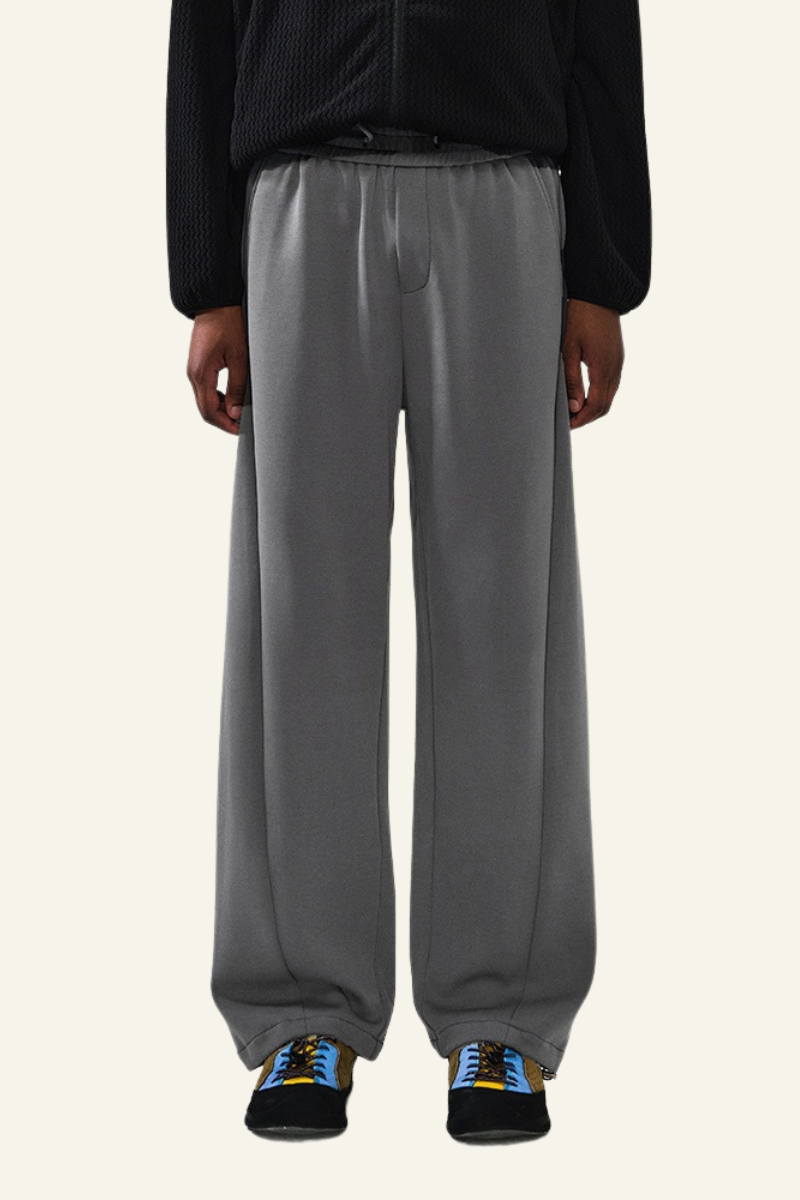 Men's Streetwear Drawstring Straight-Leg Pants