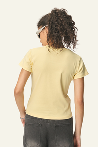 Women's Straight-shouldered spicy short-sleeved T-shirt