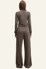 Women's Set:Long Sleeves T-shirt & Casual Pants