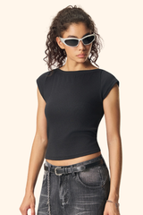 Women's SS 220g Washed Gradient Set-in Crew neck Tee