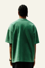 Men's Cotton Streetwear Vintage Washed T-shirt