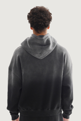 Men's Vintage Gradient Destroyed-Detail Hoodie