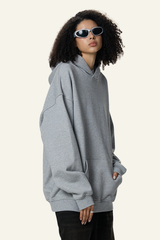 Women's  Cotton Streetwear Front Pocket Hooded