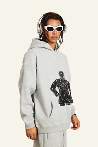 Men's Streetwear Printed Pattern Hoodie