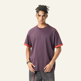Men's Color-blocked Base Layer Short-sleeved T-shirt
