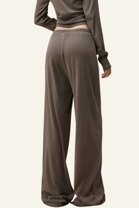 Women's Casual Drape-Style Straight-Leg Pants.