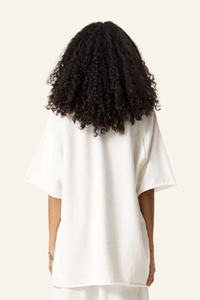 Women's Washed Wax-Dyed Cotton  T-shirt.