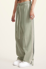 Women's Side-striped Drawstring Athletic Pants