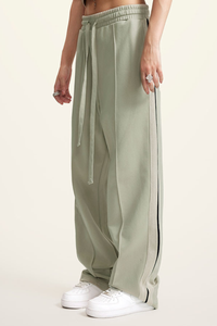 Women's Side-striped Drawstring Athletic Pants