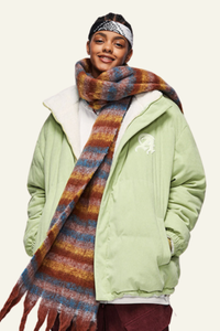 Women's Corduroy Warm Fleece-Lined Solid Color Jacket