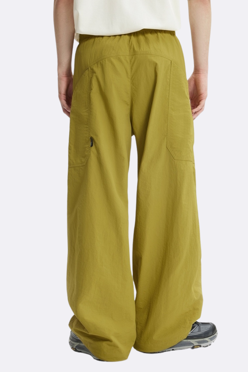 Men's 3D Cut Secure Zip Waterproof Drawstring Cargo Pants