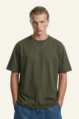 Plus Size Men's Streetwear Solid T-shirt